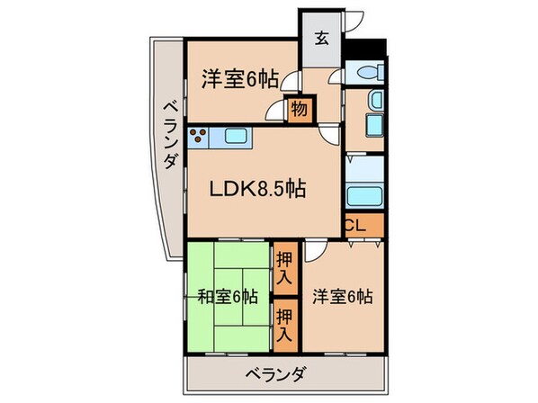 エクセル青葉台Ⅱの物件間取画像